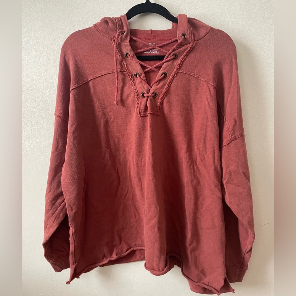 Aerie Lace-Up Sweatshirt S